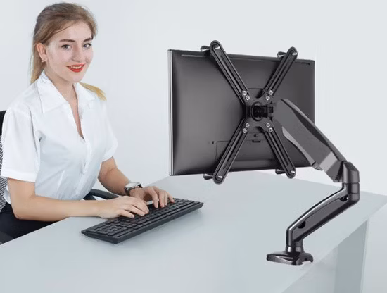 LCD Computer Display Stand, Display Bracket Arm, Table Top Rotating Lifting Bracket