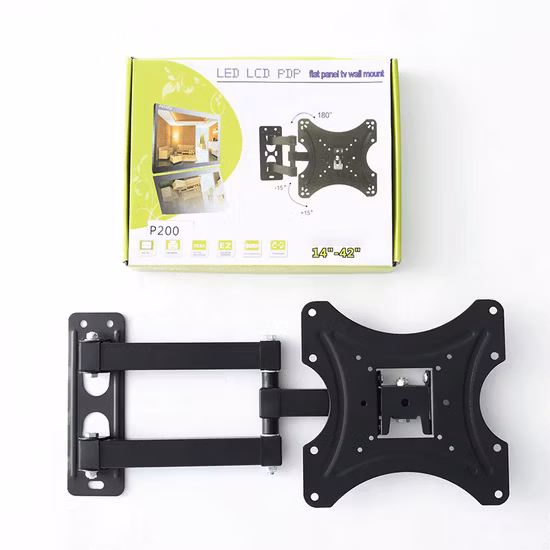 to Indonesia New Nb P5 Full Motion 32-55 Inch TV Wall Mount Flat Panel LED LCD Display Mount Bracket to Max. Vesa 400X400mm Load 27.2kgs