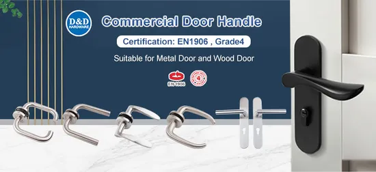 Poignée de porte coupe-feu, poignée de porte de pièce