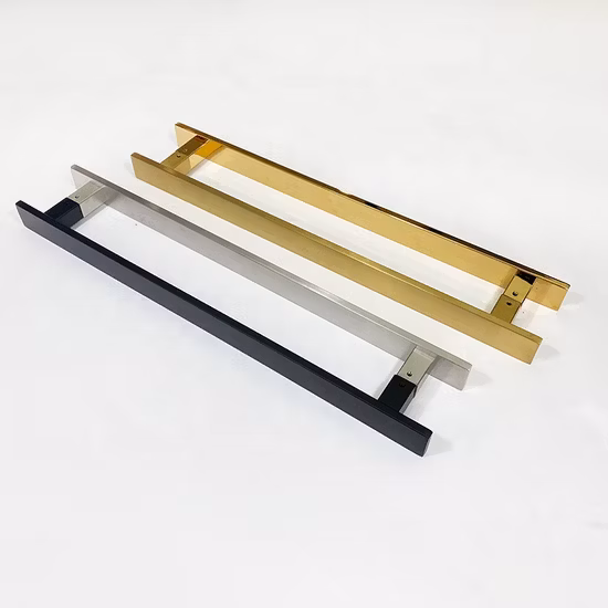 Poignées de traction de porte en verre en acier inoxydable 304 pour porte en verre