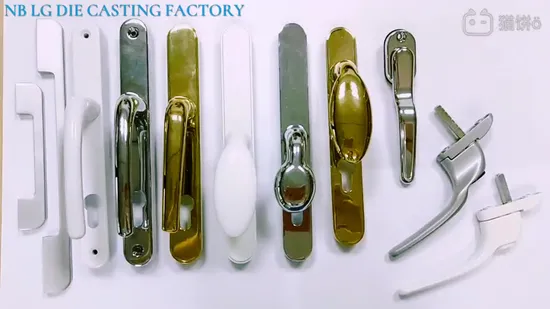 Poignée de verrouillage de meubles d'armoire de porte de fenêtre de revêtement en poudre personnalisée